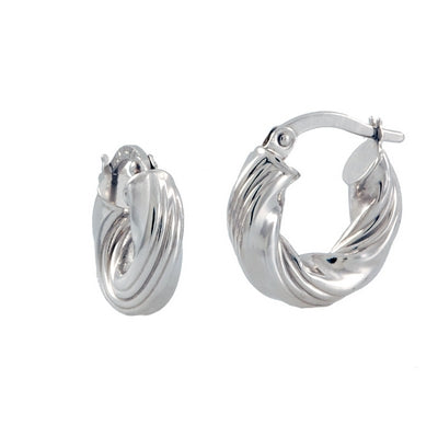 Spiral Huggie Earrings