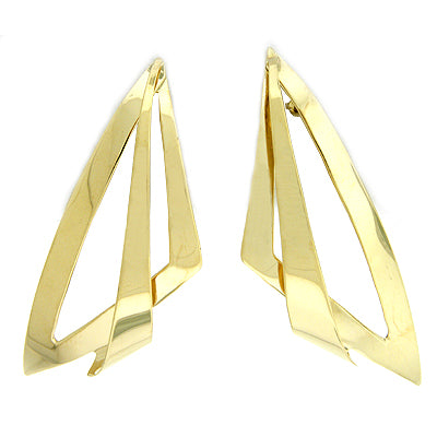 Geometric-shaped Gold Earrings