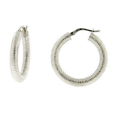 Textured Hoop Earrings