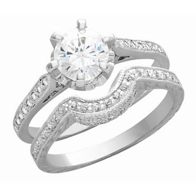 Six-Prong Semi-Mount Engagement Ring