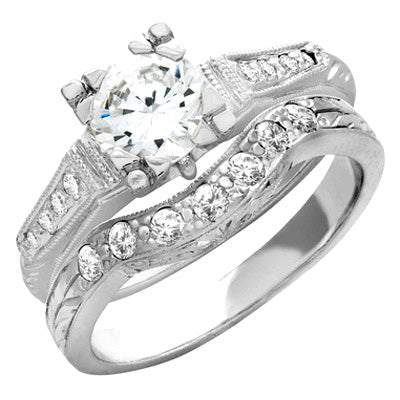 Four-Prong Semi-Mount Engagement Ring