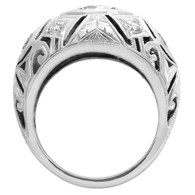 Bezel Semi-Mount Engagement Ring