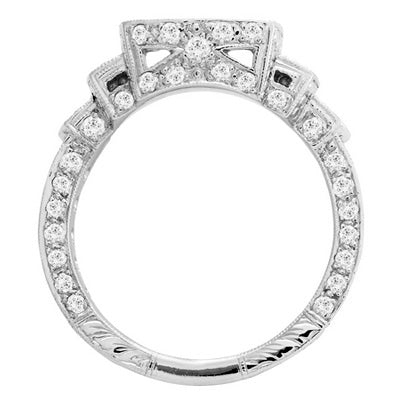 Princess Cut Semi-Mount Engagement Ring