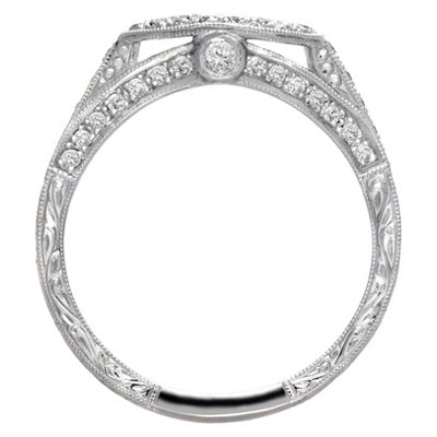Bezel Semi-Mount Engagement Ring