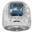 Royale - White Enamel With CZ Ring
