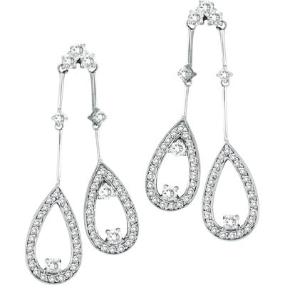 Luxury Diamond Dangle Earrings