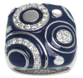 Galaxy - Blue Enamel with CZ Ring