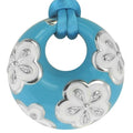 Jasmine - Turquoise Enamel with CZ Pendant