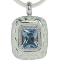 Royale - White Enamel with CZ Pendant