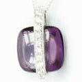 Bubblegum - Amethyst Colored CZ Pendant