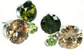Tres Chic - Champagne Colored CZ Earrings