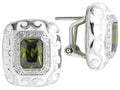 Royale - White Enamel with CZ Earrings