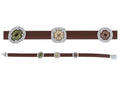Diana Triple - Brown Rubber with CZ Bracelet