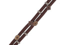 Venezia - Brown Rubber with CZ