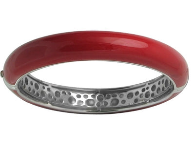 Pure Color - Red Enamel Bangle