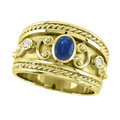 Byzantine Ruby and Diamond Ring