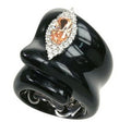 Isabelle - Black Resin with CZ Ring