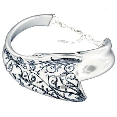 Anastasia - White Resin with CZ Necklace