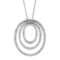 Three Oval Diamond Pendant