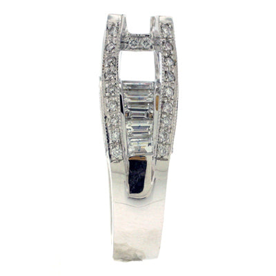 Diamond Semi-Mount Ring in 18KT White Gold