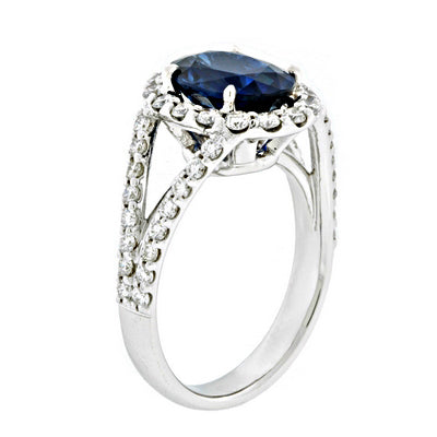 Micropave Sapphire Ring