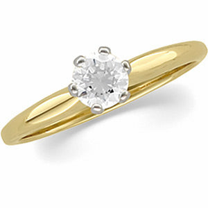 Six-Prong Heavy-Shank Solitaire Mounting