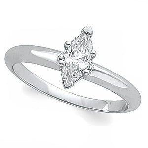 Six-Prong Basket Marquise Solitaire Mounting