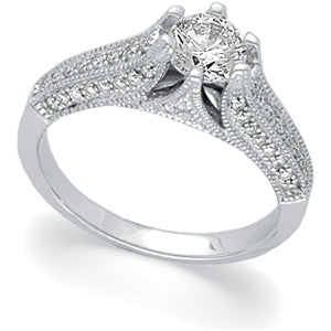 Diamond Semi-Mount Engagement Ring