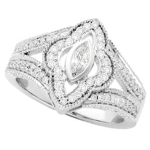 Bridal Antique Style Engagement Ring