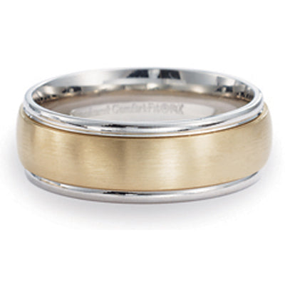 Two Tone Wedding Band