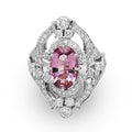 Pink Spinel Diamond Ring
